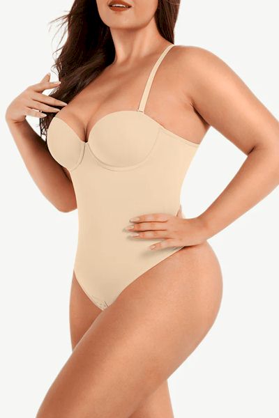 Load image into Gallery viewer, Bustier Underwire Tummy Control Bodysuit for a Sleek and Slender Figure
