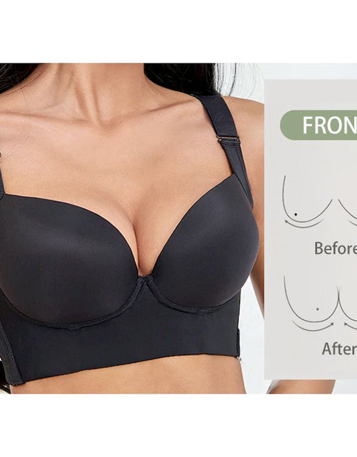 Load image into Gallery viewer, Deep Cup Push Up Bras Back Fat Shaper
