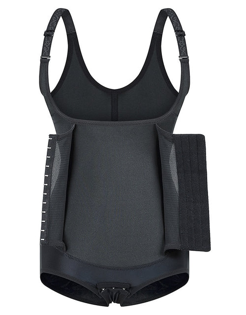 Load image into Gallery viewer, Open  Crotch Adjustable Shoulder Straps Waist Trainer Boysuit Shapewear
