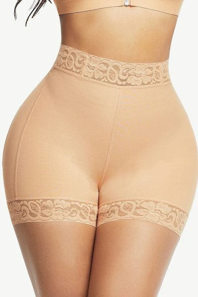 Lace Elegance Butt Enhancer: High Waist Panty for Confident Curves