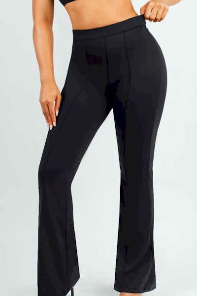 Load image into Gallery viewer, Flawless Silhouette: High Waist Trim Tummy Tuck Flare Pants for Exquisite Fashion
