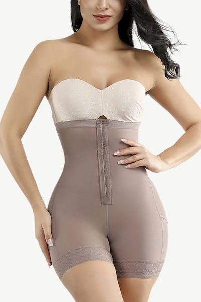 Get the Body of Your Dreams with Our 3-in-1 Queen Size High Waist Post-Surgical Slimming Shorts