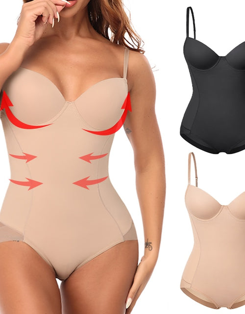 Load image into Gallery viewer, Tummy Control Body Shaper Seamless Shapewear with Built-in Bra
