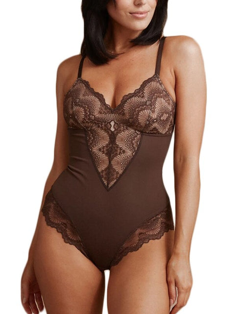 Load image into Gallery viewer, Flawless Confidence: Embrace Control with our Pretty Lace Tummy Control Bodysuit!
